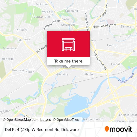 Mapa de Del Rt 4 @ Op W Redmont Rd