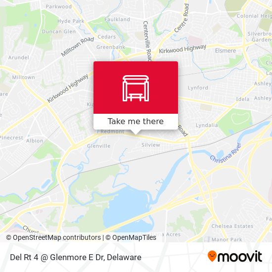 Mapa de Del Rt 4 @ Glenmore E Dr