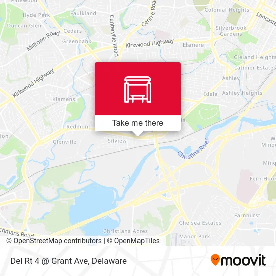Del Rt 4 @ Grant Ave map