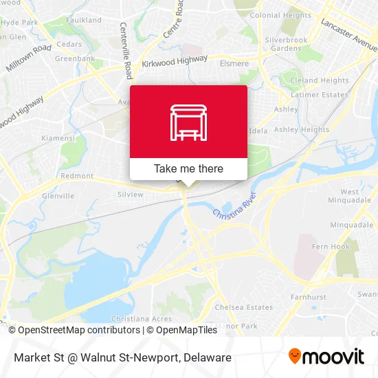 Market St @ Walnut St-Newport map