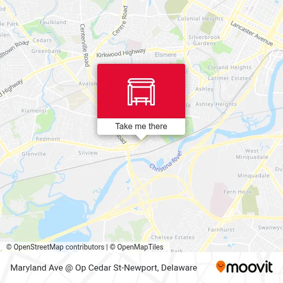 Maryland Ave @ Op Cedar St-Newport map