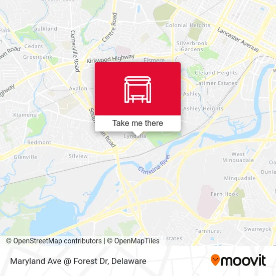 Maryland Ave @ Forest Dr map
