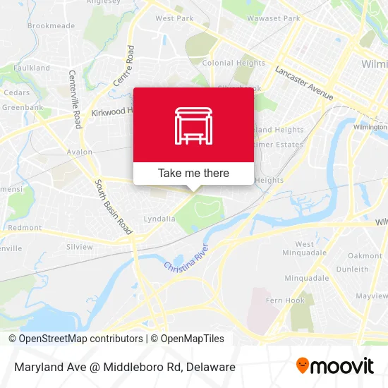 Mapa de Maryland Ave @ Middleboro Rd