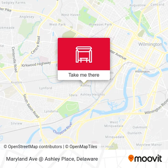 Maryland Ave @ Ashley Place map