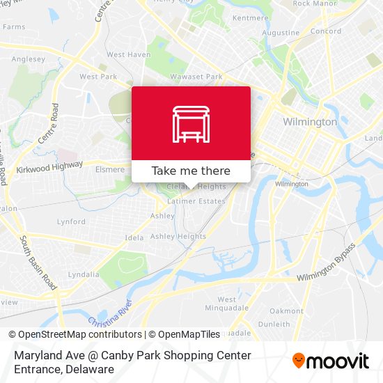 Mapa de Maryland Ave @ Canby Park Shopping Center Entrance