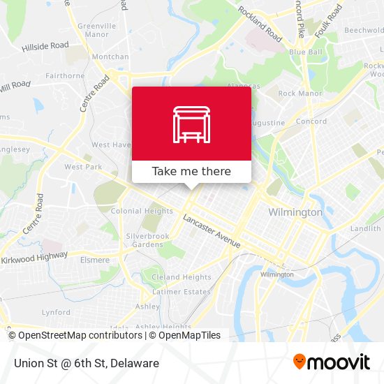 Mapa de Union St @ 6th St