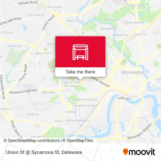 Mapa de Union St @ Sycamore St