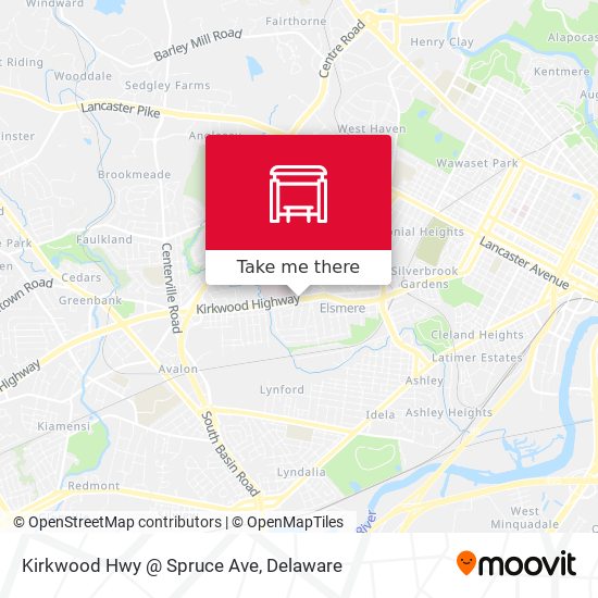 Mapa de Kirkwood Hwy @ Spruce Ave