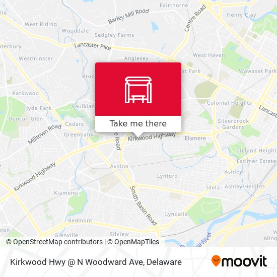 Kirkwood Hwy @ N Woodward Ave map