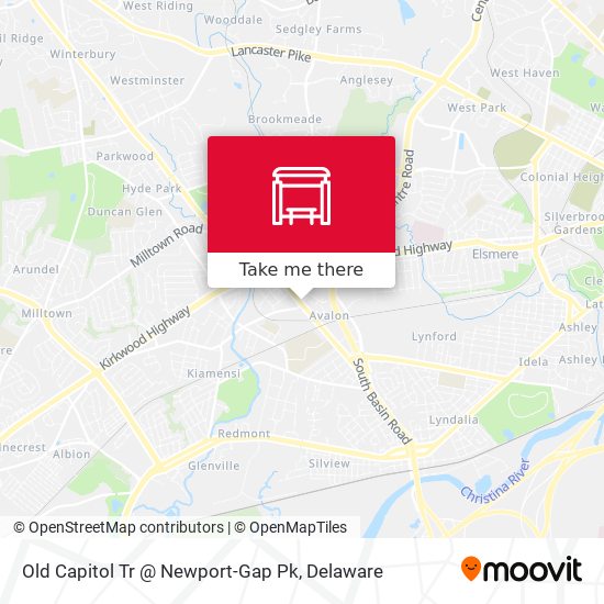 Old Capitol Tr @ Newport-Gap Pk map