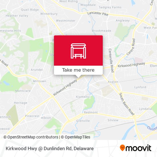 Mapa de Kirkwood Hwy @ Dunlinden Rd