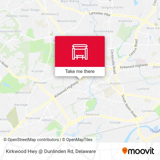 Kirkwood Hwy @ Dunlinden Rd map