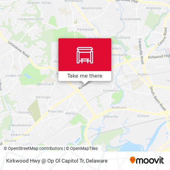 Kirkwood Hwy @ Op Ol Capitol Tr map