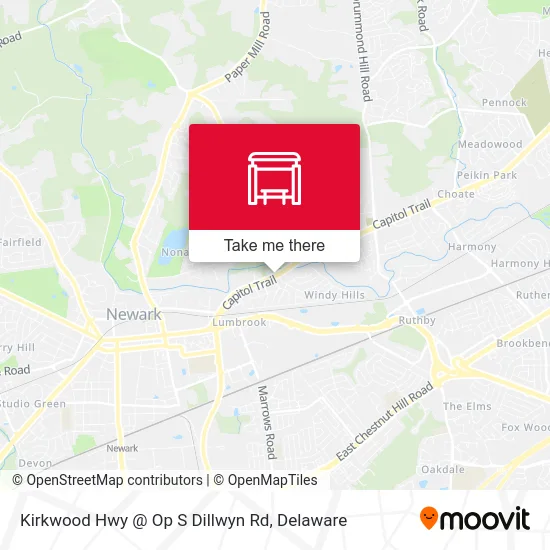 Kirkwood Hwy @ Op S Dillwyn Rd map