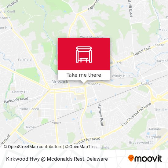Mapa de Kirkwood Hwy @ Mcdonalds Rest