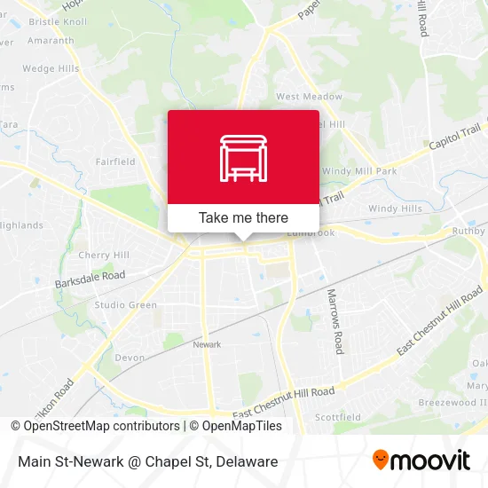 Mapa de Main St-Newark @ Chapel St