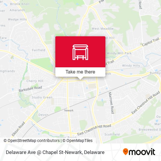 Mapa de Delaware Ave @ Chapel St-Newark
