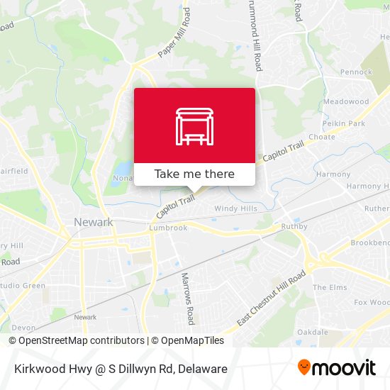 Mapa de Kirkwood Hwy @ S Dillwyn Rd