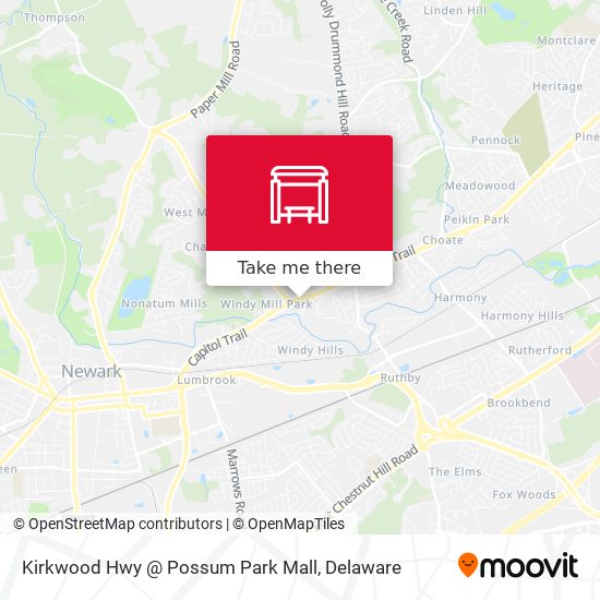 Mapa de Kirkwood Hwy @ Possum Park Mall