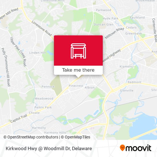 Kirkwood Hwy @ Woodmill Dr map