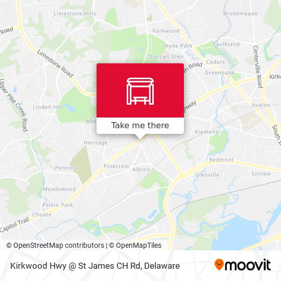 Mapa de Kirkwood Hwy @ St James CH Rd