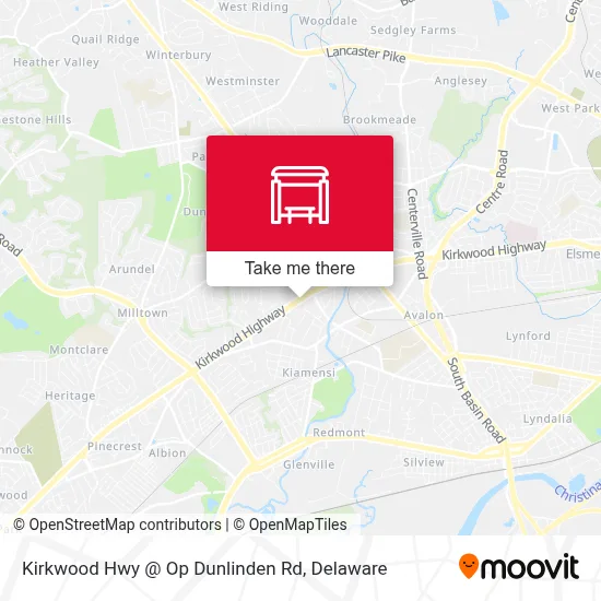 Kirkwood Hwy @ Op Dunlinden Rd map
