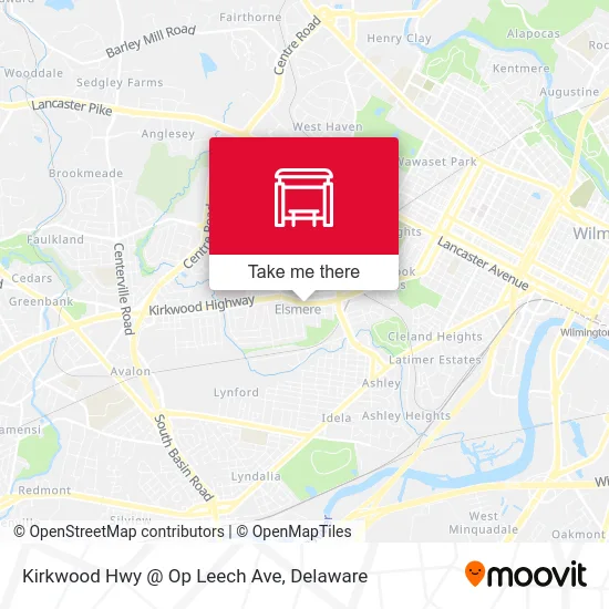 Kirkwood Hwy @ Op Leech Ave map