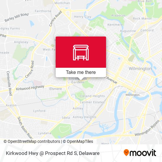 Kirkwood Hwy @ Prospect Rd S map