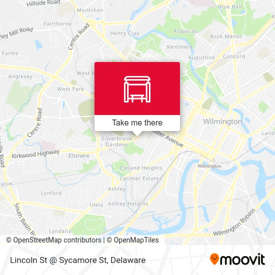 Lincoln St @ Sycamore St map