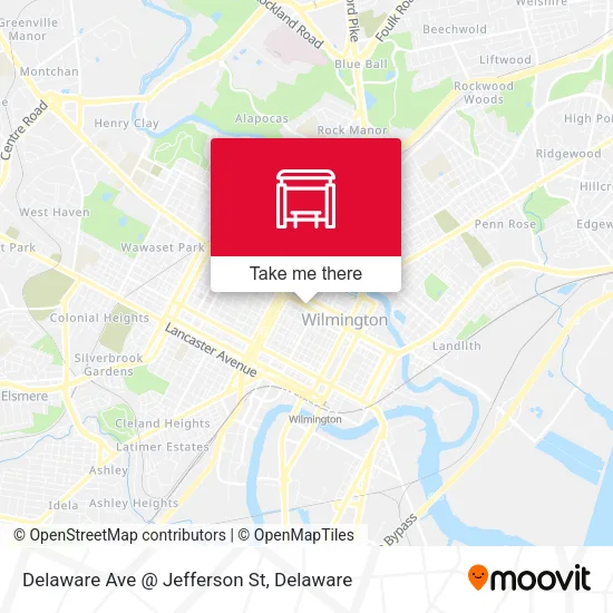 Mapa de Delaware Ave @ Jefferson St