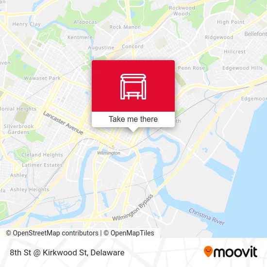 8th St @ Kirkwood St map