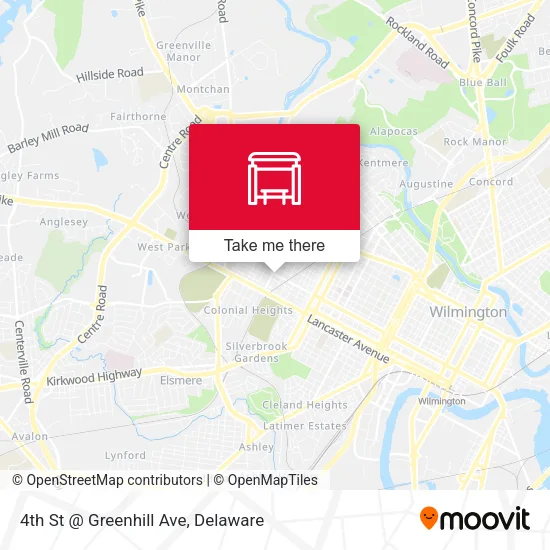 Mapa de 4th St @ Greenhill Ave