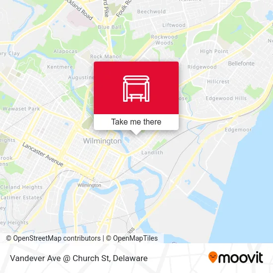 Vandever Ave @ Church St map
