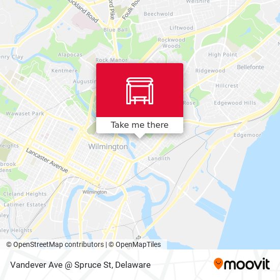 Mapa de Vandever Ave @ Spruce St