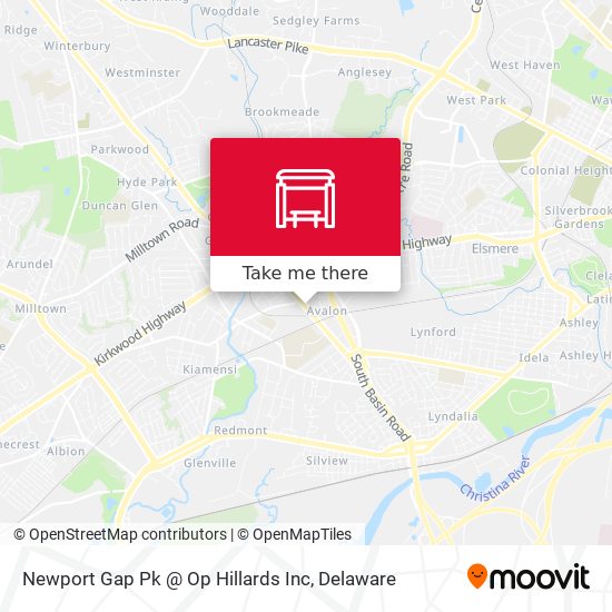 Newport Gap Pk @ Op Hillards Inc map