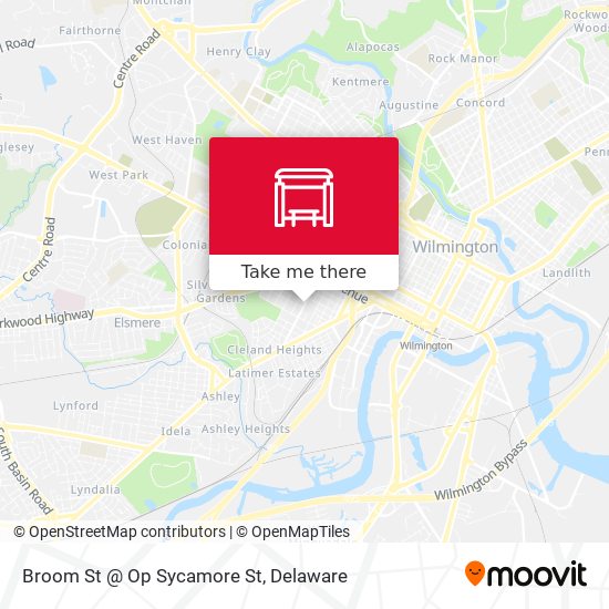 Broom St @ Op Sycamore St map