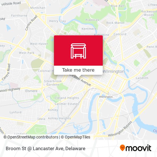 Broom St @ Lancaster Ave map