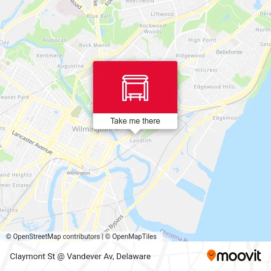 Mapa de Claymont St @ Vandever Av
