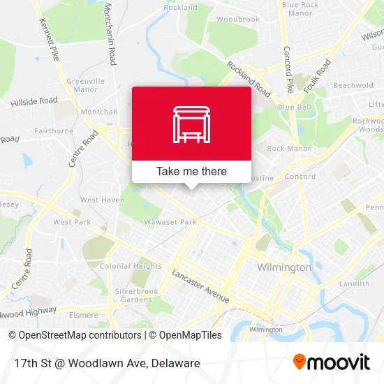 Mapa de 17th St @ Woodlawn Ave