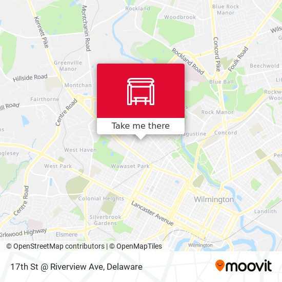 17th St @ Riverview Ave map