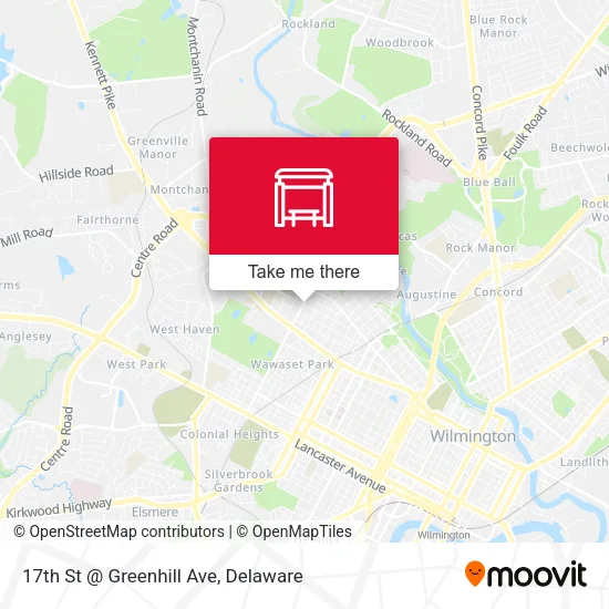 Mapa de 17th St @ Greenhill Ave