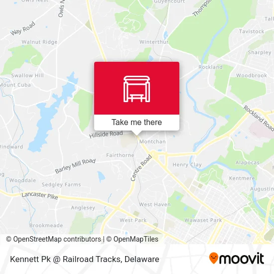 Mapa de Kennett Pk @ Railroad Tracks