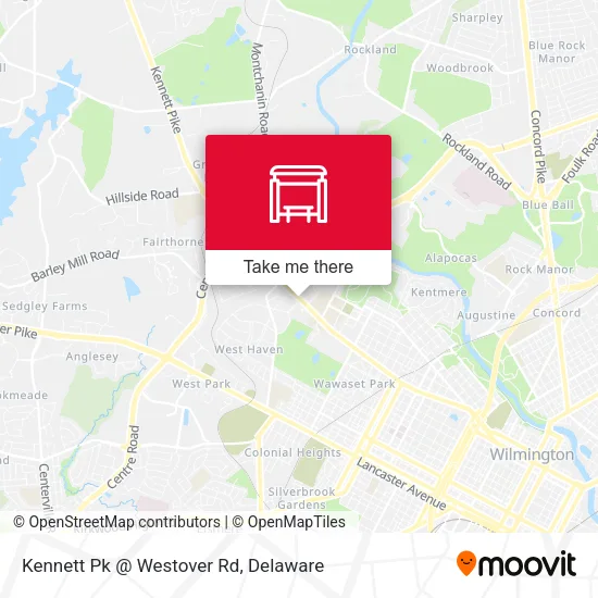 Mapa de Kennett Pk @ Westover Rd