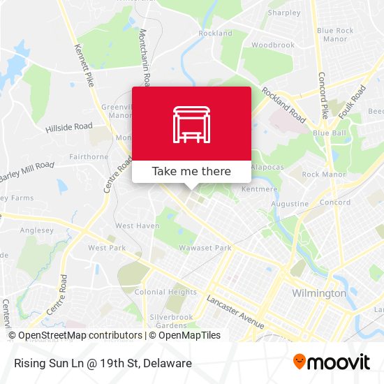 Mapa de Rising Sun Ln @ 19th St