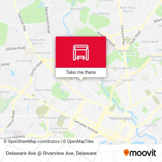 Mapa de Delaware Ave @ Riverview Ave