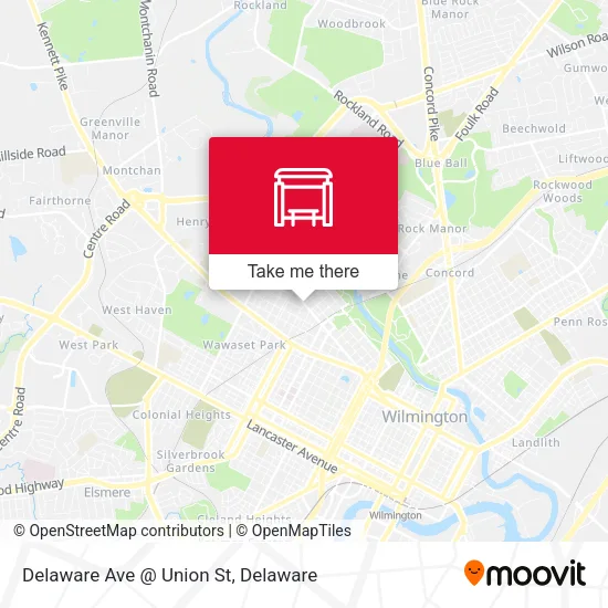 Mapa de Delaware Ave @ Union St