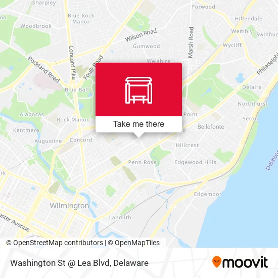 Mapa de Washington St @ Lea Blvd