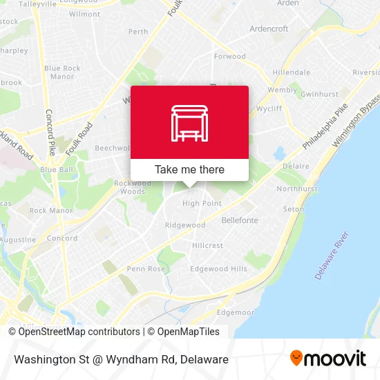 Washington St @ Wyndham Rd map