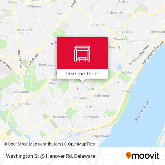 Washington St @ Hanover Rd map