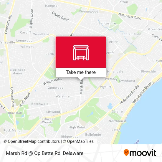 Marsh Rd @ Op Bette Rd map